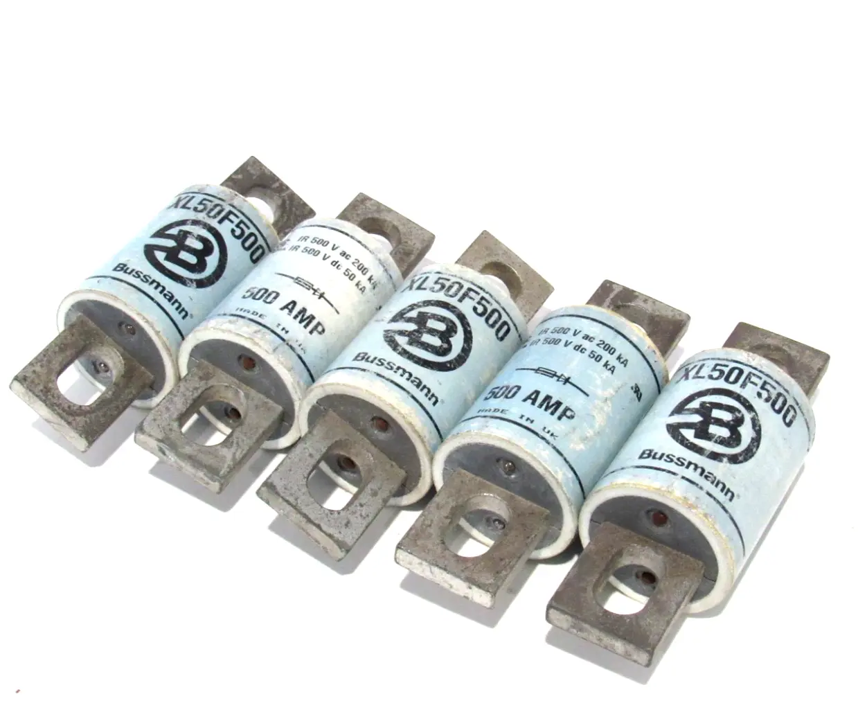 LOT OF 5 NEW BUSSMANN XL50F500 FUSES