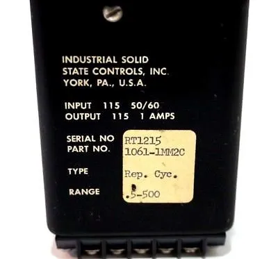USED ISSC 1061-1MM2C TIMER 10611MM2C