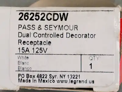 NEW PASS & SEYMOUR 26252CDW