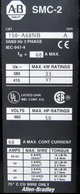 NEW ALLEN BRADLEY 150-A68NB MOTOR CONTROL 150A68NB