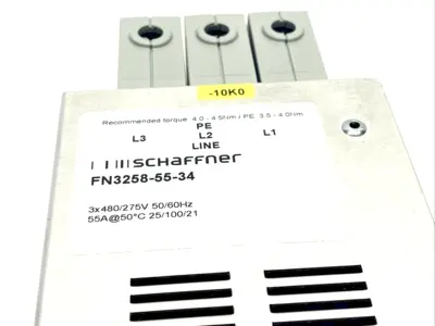 FN3258-55-34 | Schaffner  Ultra-Compact Line Filter 3PH 55A 480V - Used