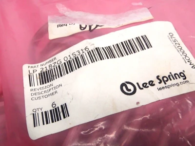 LP 218ZG 01S316 | Lee Spring  2.375" OD Compression Springs 2" Free LOT OF 6 - New Other