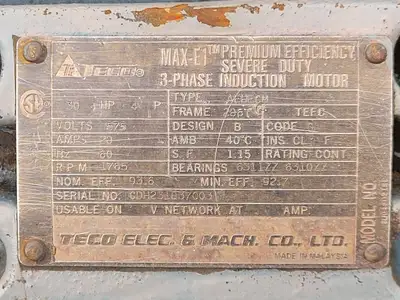 USED TECO AEHECM