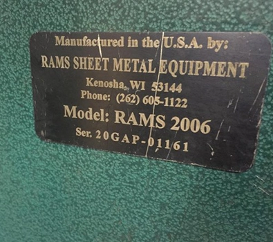 Used RAMS _UNKNOWN_ Roll Formers Maryland US | Production Products #797318