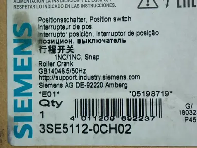 New | in-Stock SIEMENS 3SE51120CH02 Relays & Switches Ohio US | HGR 24 #801924
