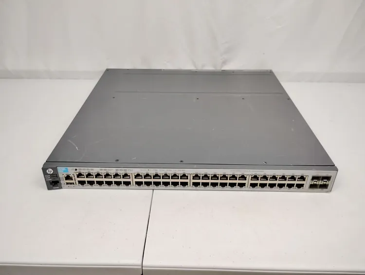 Used HP J9576A E3800-48G-4SFP+ Network Switches US | Sporadic Surplus LLC #1063921