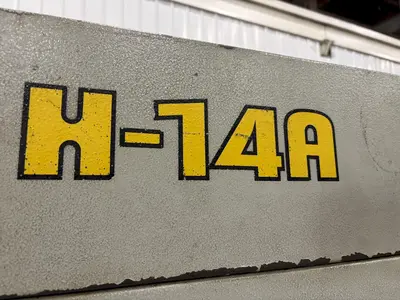 14" x 14" HYDMECH MODEL #H-14A AUTOMATIC HORIZONTAL BAND SAW WITH NESTING: STOCK #23623