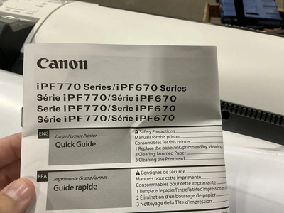 Used CANON IPF770 SERIES Large Format Printers Michigan US | Miedema Asset Management Group #1461227