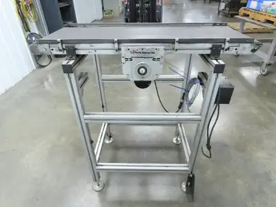 MK North America GUF-P 2000 Belt Conveyor 400x 1100mm 115V Variable Speed 41-46H