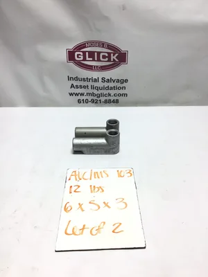 Crouse-Hinds LB 37 Condulet Iron Body 1 in Conduit Fitting Max 3 Wire No.4 (Lot of 2)