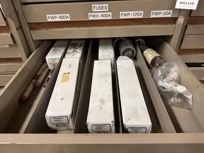VIDMAR STYLE MICROFORM FILE CABINET 10 DRAWER (NO CONTENTS)