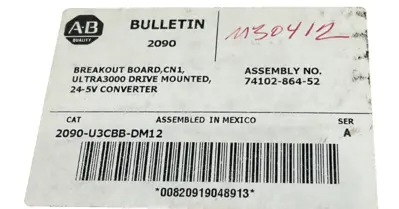 A / B 2090-U3CBB-DM12 BREAKOUT BOARD 24-5 VDC CONVERTER 2090U3CBBDM12 NEW, SUR