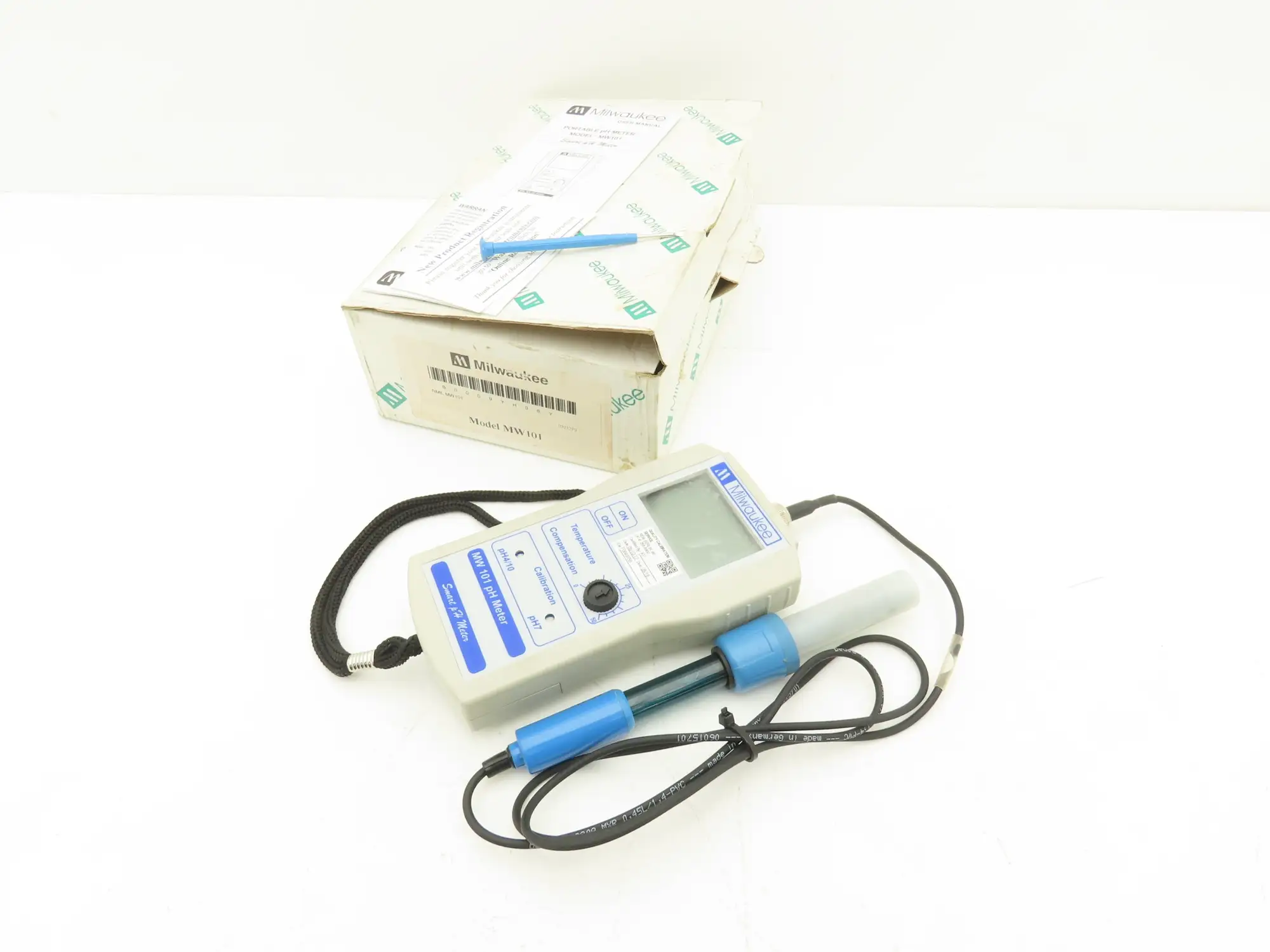 Milwaukee Instruments MW 101 Portable pH Water Meter Tester w/Probe
