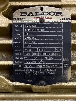 USED BALDOR EM2333T