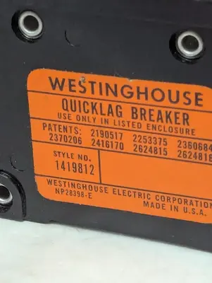 Used WESTINGHOUSE QC1015 Miscellaneous Equipment (Electrical & Power) | Surplus Asset Holdings #1189709