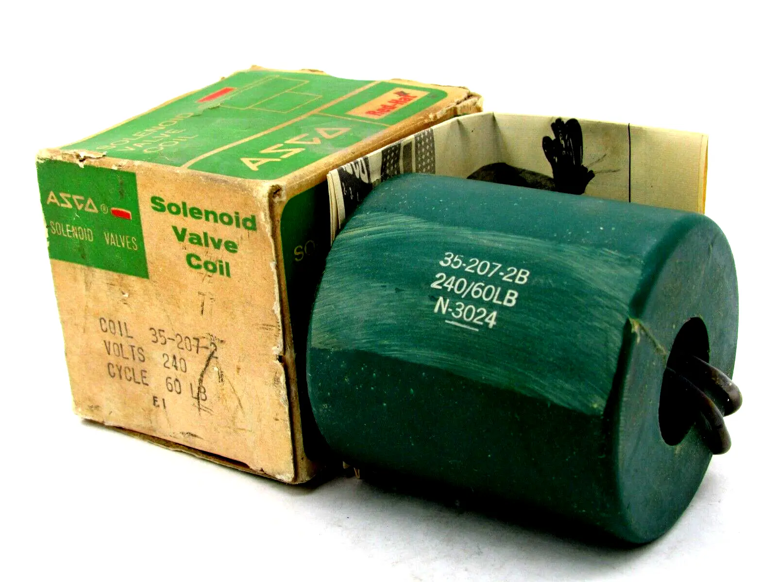 NEW ASCO 35-207-2B SOLENOID VALVE COIL N-3024 352072B