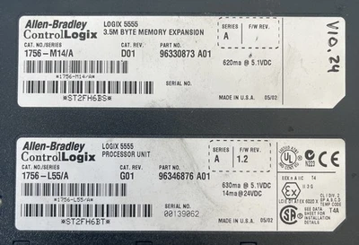 USED ALLEN BRADLEY 1756-M14/A 1756-L55/A