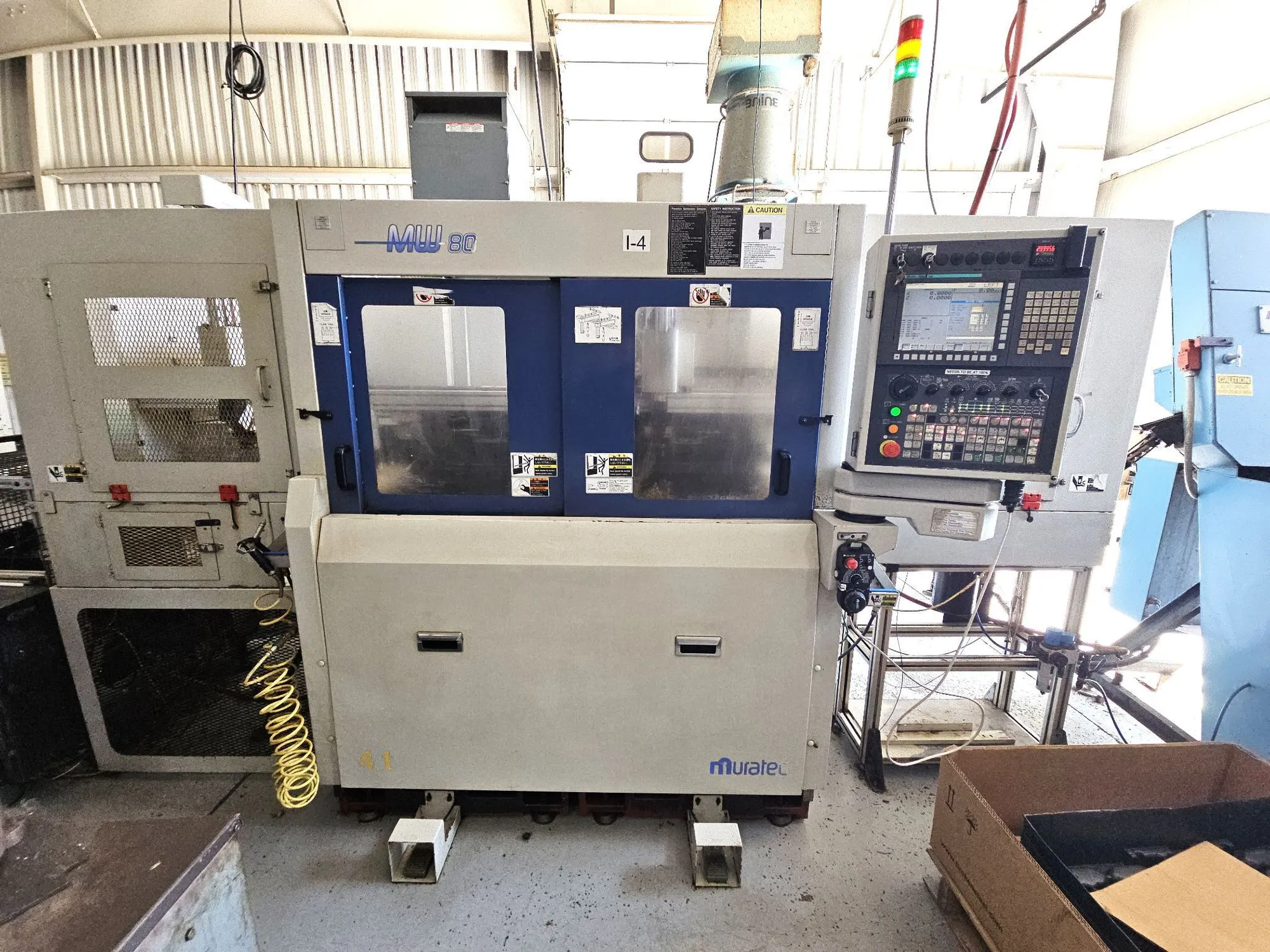 2016 MURATEC MW-80-GT Twin Spindle-Twin Gantry LoadersFanuc 31iTB XNC Control Box Way Casting (1) Stand Alone Twin Spindle Cell with All Options