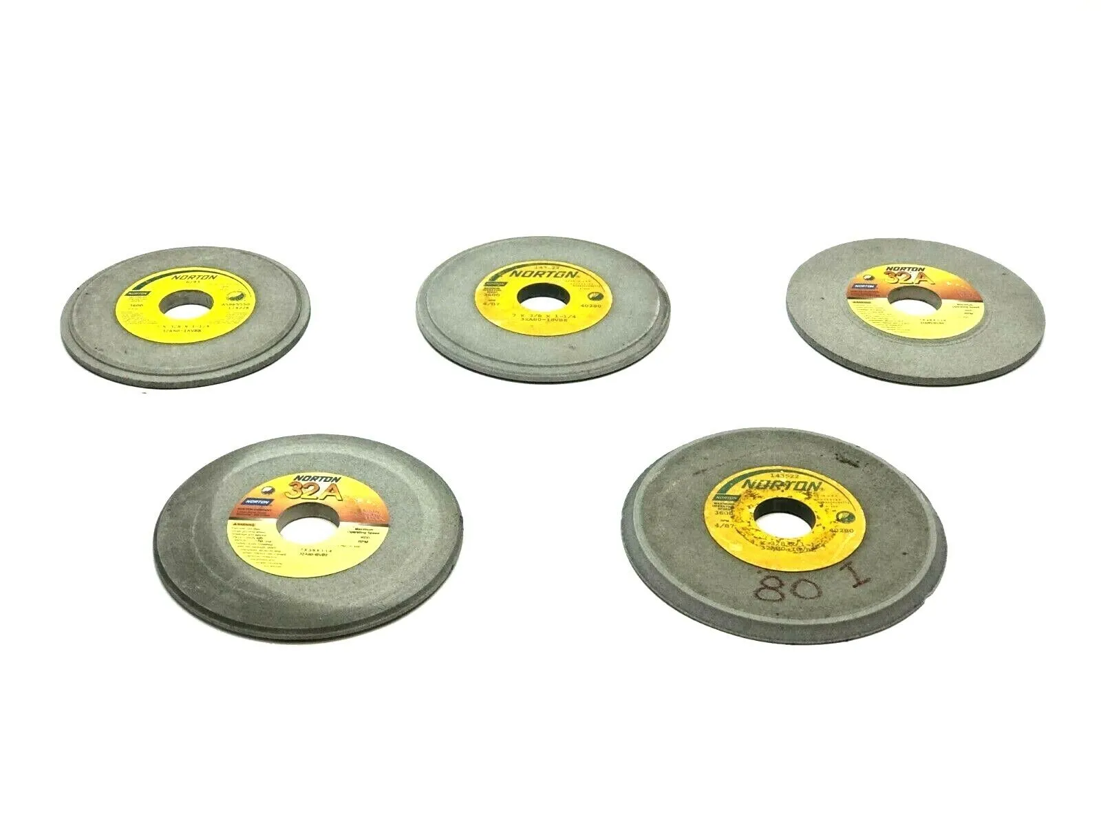 USED NORTON GRINDING WHEELS
