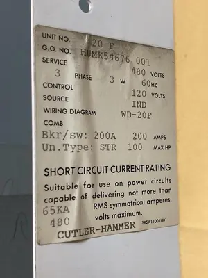 USED CUTLER-HAMMER S811+R13N3S