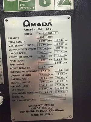2014 AMADA HDS-1303NT Press Brakes | CNC EXCHANGE (9)