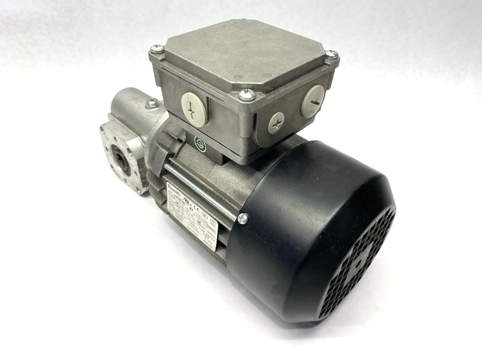USED REXROTH THREE‑PHASE MOTOR W/ 3842527868 SLIP-ON GEAR UNIT