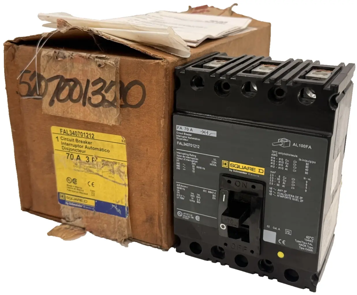 NEW SCHNEIDER ELECTRIC FAL340701212