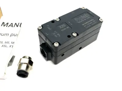 USED PIAB VACUUM PUMP MINI X20 CONN. B NBR SEALINGS, X20A6-BN