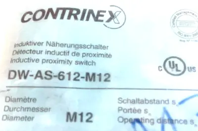 NEW CONTRINEX DW-AS-612-M12 PROXIMITY SWITCH DWAS612M12