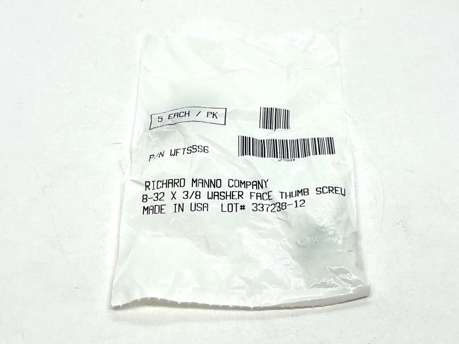 New | in-Stock Richard Manno WFTSSS6 Nuts & Screws Michigan US | Maverick Industrial Sales #1397036