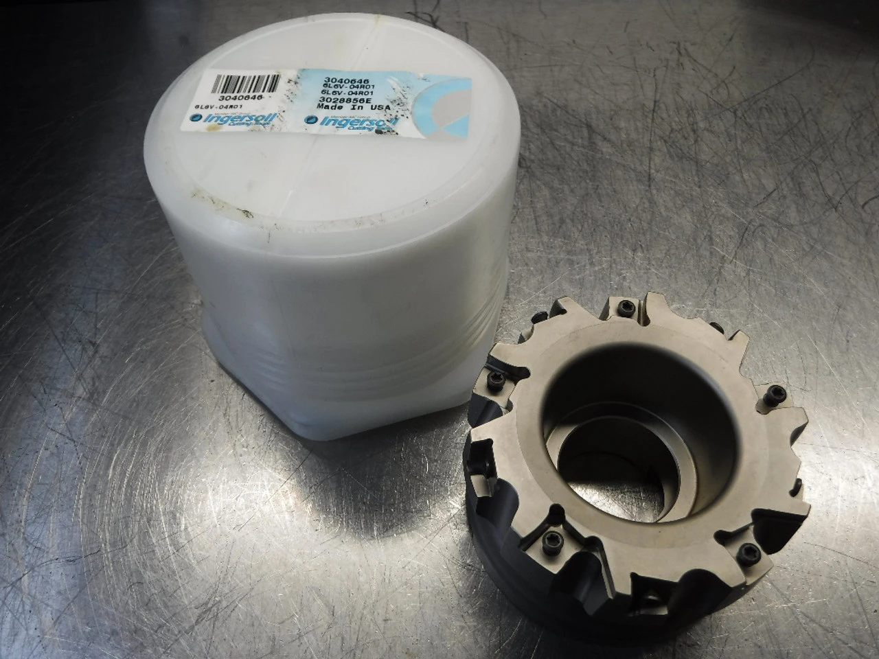 Ingersoll 4" Indexable Facemill Cutter 1.5" Arbor 6L6V-04R01 (LOC1028B)