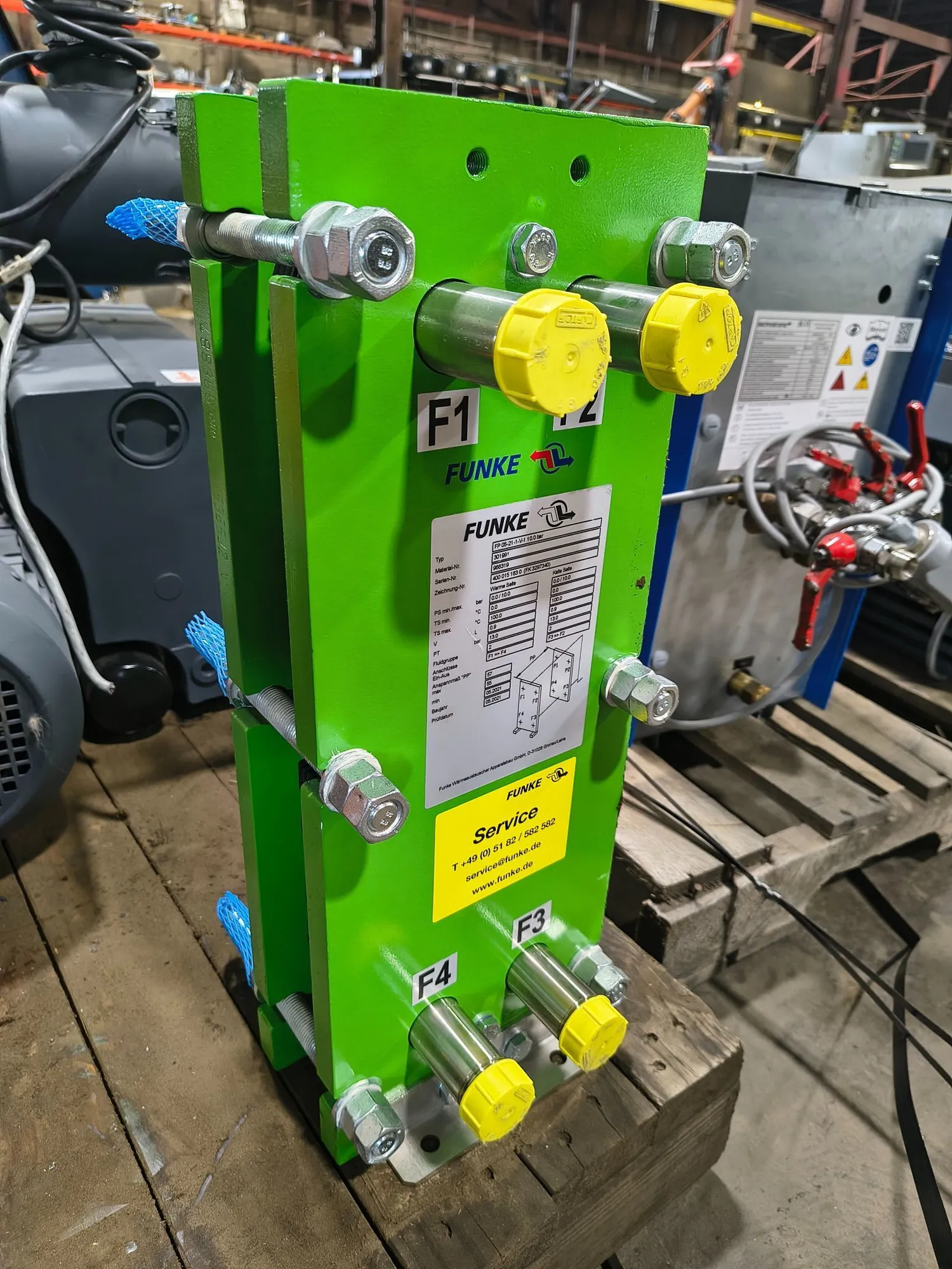 Used FUNKE FP 05-21-1-V-1 10.0 BAR Heat Exchangers South Carolina US | ESS Industrial Equipment Sales #1308934