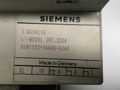 USED SIEMENS 6SN1123-1AA00-0JA1, PART OF THE SET-LT-MODUL INT.3