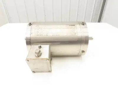 US Motors BK20 Stainless AC Motor 3/4Hp 1750rpm 230/460V 3PH 56C TENV Washdown