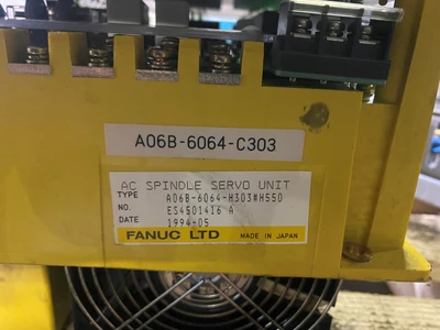 FANUC AO6B-6064-H303 SPINDLE SERVO UNIT