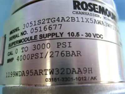 USED Rosemount 3051 S2TG4A2B11X5AWA3WK1I5M5Q4