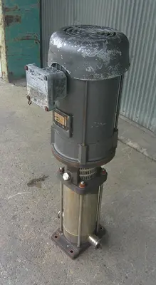 SPC9351  Pump Grundfos vertical centrifugal pump model C 4-100, 5 hp, Stainless Steel Contact Parts