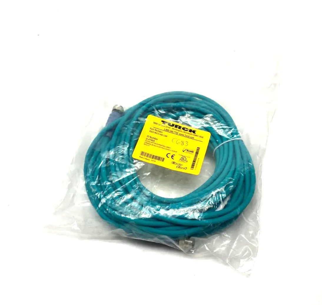 NEW TURCK EUROFAST DOUBLE ENDED CORDSET