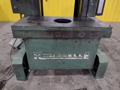 80 TON ROUSSELLE MODEL #8B-48 GAP FRAME PUNCH STAMPING PRESS, 6" STROKE: STOCK #20727