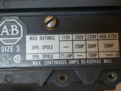 USED ALLEN BRADLEY 709-DOD93 SER K