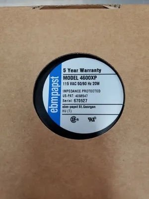 EBMPAPST Model 4600XP 115VAC 50/60Hz 20W Fan. 5D-25