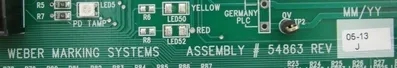 NEW WEBER 54863 CIRCUIT BOARD REV J