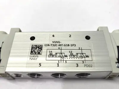 USED FESTO SOLENOID VALVE 2X3/2, CLOSED, MONOSTABLE 574368