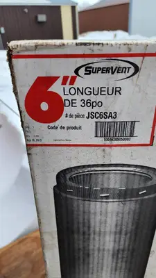 SuperVent 6" x 36" Chimney Length JSC6SA3