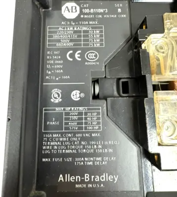 USED ALLEN-BRADLEY 100-B110N3