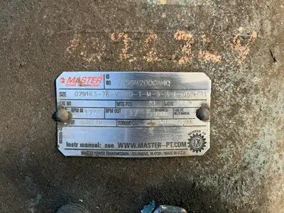 Used MASTER POWER TRANSMISSION 07916376V 140TM5A1105.9A1 Motors (misc) Ohio US | HGR 24 #1309981
