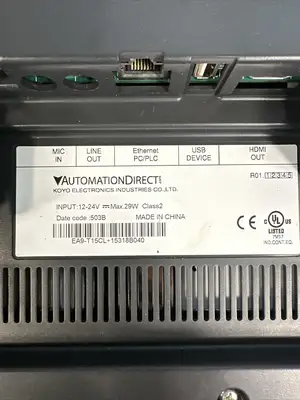AUTOMATION DIRECT EA9-T15CL+15318B040 TOUCH SCREEN (2F-1)