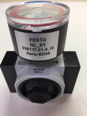 FESTO P1 MAX: 16BAR 240PSI/1,6MPa&FESTO 525725 Gauge *NEW*No Box