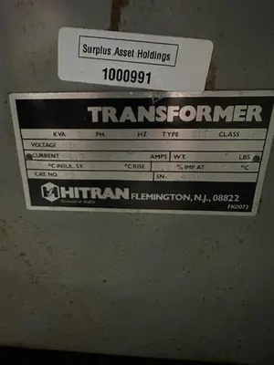 Used HITRAN _UNKNOWN_ Transformers | Surplus Asset Holdings #1203144