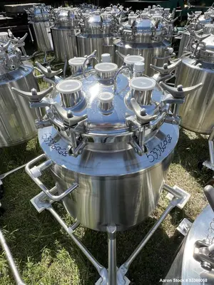 Used Precision Stainless Steel Jacketed Vertical Tank – High Capacity